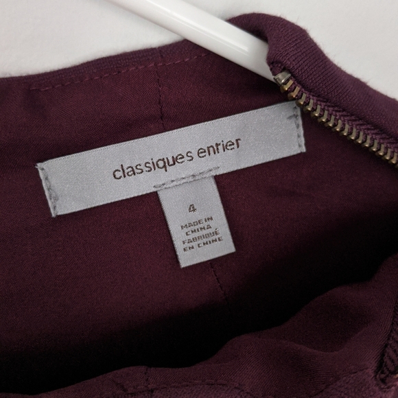 Classiques Entier Plum Dress with Shoulder Zipper - Picture 5 of 7